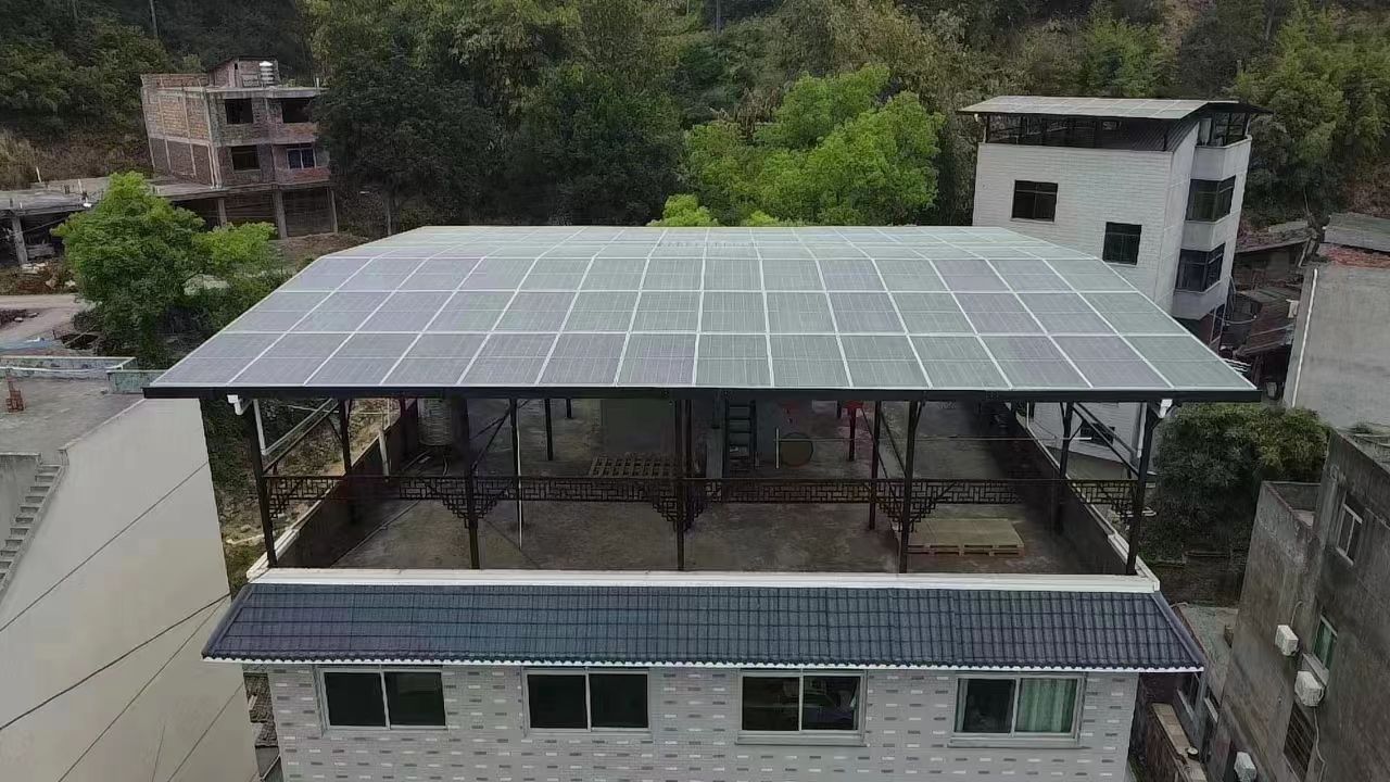 海盐15kw+10kwh自建别墅家庭光伏储能系统